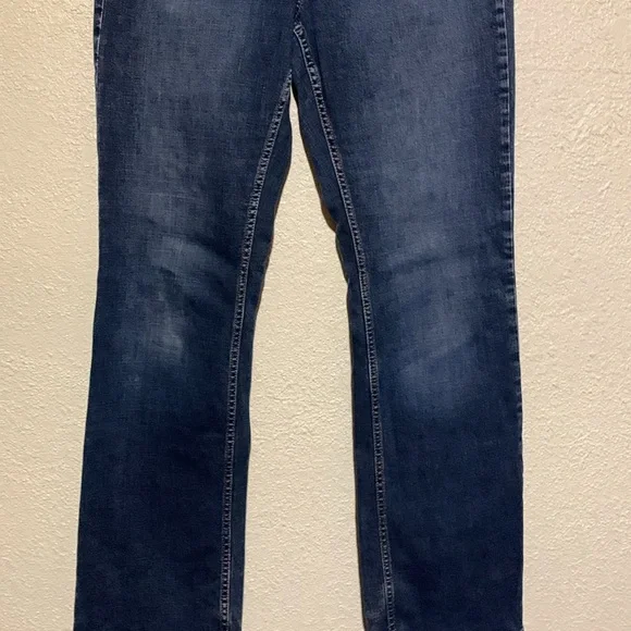 Caslon Jeans 10 Blue Stretch Straight Mid Rise 5-Pockets Cotton Spandex - Picture 3 of 16